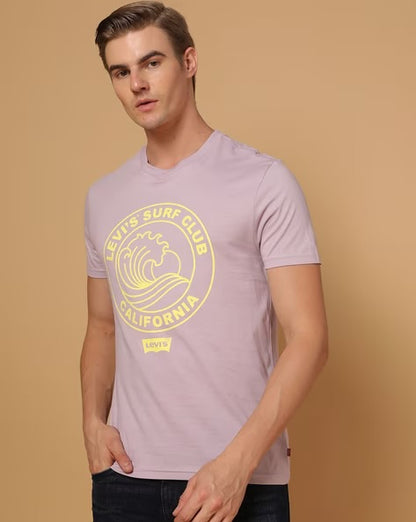 Levi's  Regular Fit Logo Print Crew-Neck T-Shirt