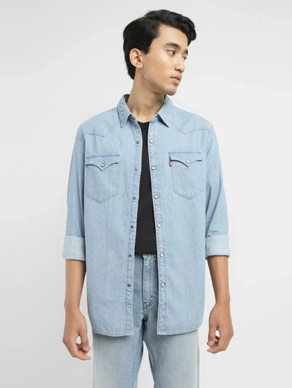 Levi’s Men Solid Slim Fit Shirt