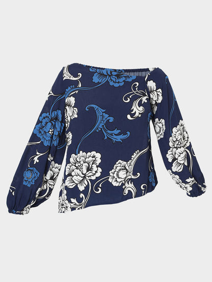 Vero Moda BLUE FLORAL TOP