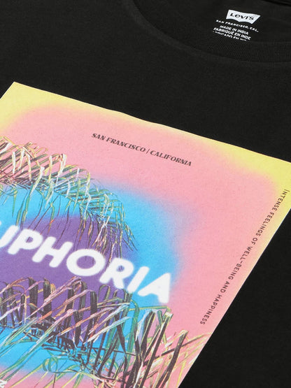 Levi’s Black Euphoria Printed Crew T-SHIRT