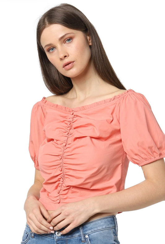 ONLY Peach Cotton Top