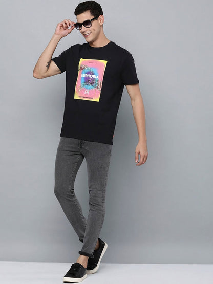 Levi’s Black Euphoria Printed Crew T-SHIRT