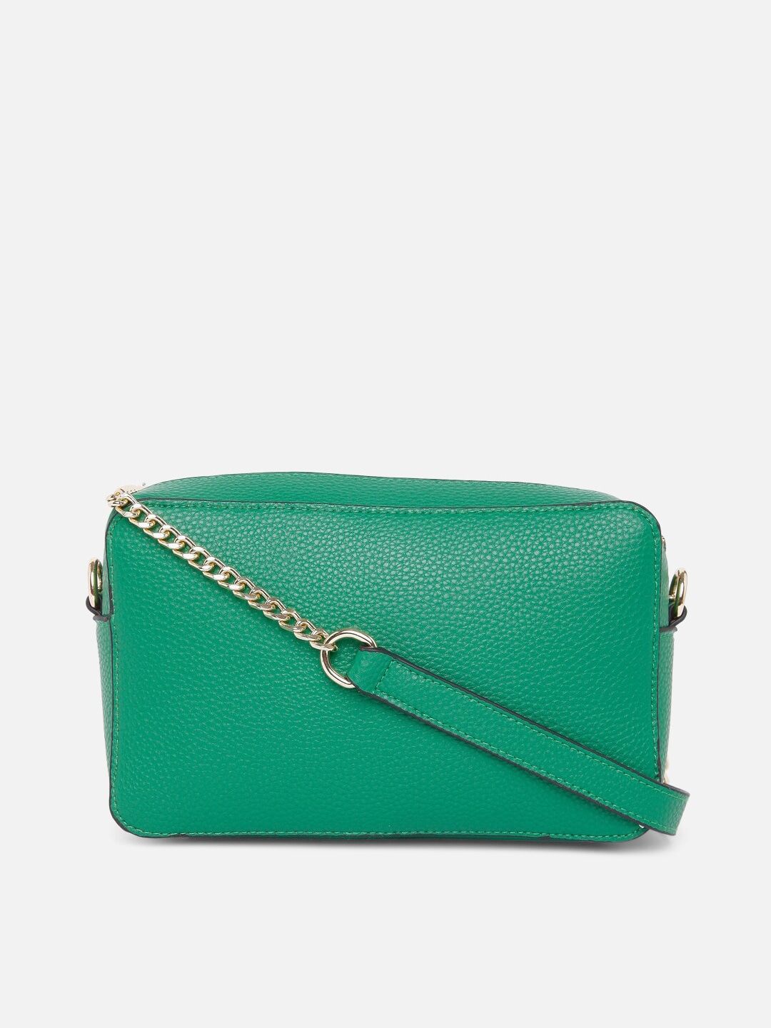 Green Pu Half Moon sling Bag