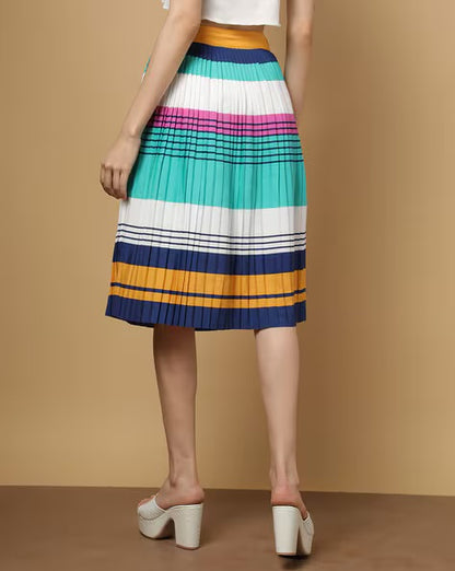 Vero Moda Striped Flared Skirt