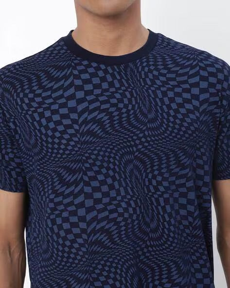 Levi's Regular Fit Geometric Print Crew-Neck T-Shirt