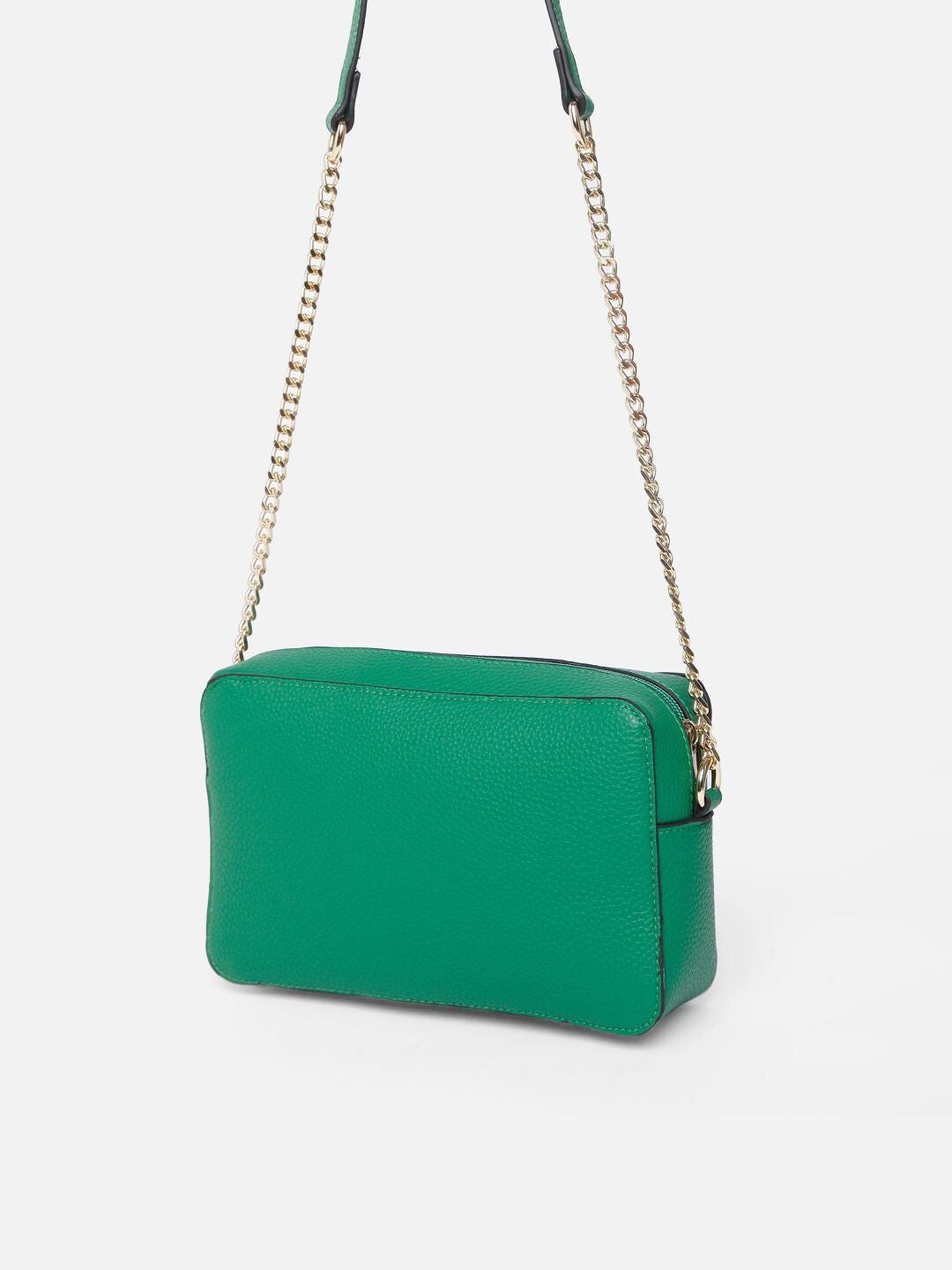 Green Pu Half Moon sling Bag