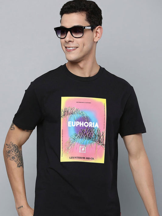 Levi’s Black Euphoria Printed Crew T-SHIRT