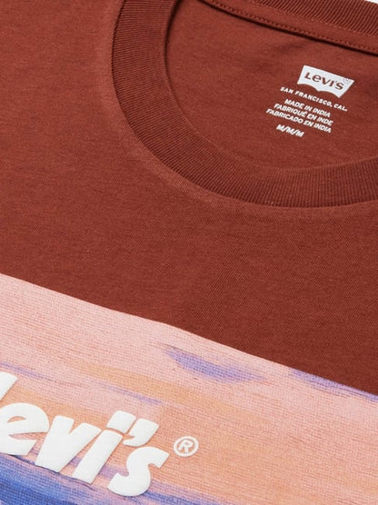 Levi's Brick Red Printed T-Shirt