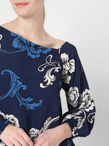 Vero Moda BLUE FLORAL TOP