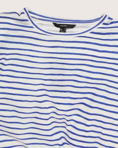 Vero Moda Striped Round-Neck T-Shirt