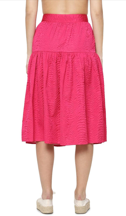 ONLY Women's Polyester Western Midi Skirt