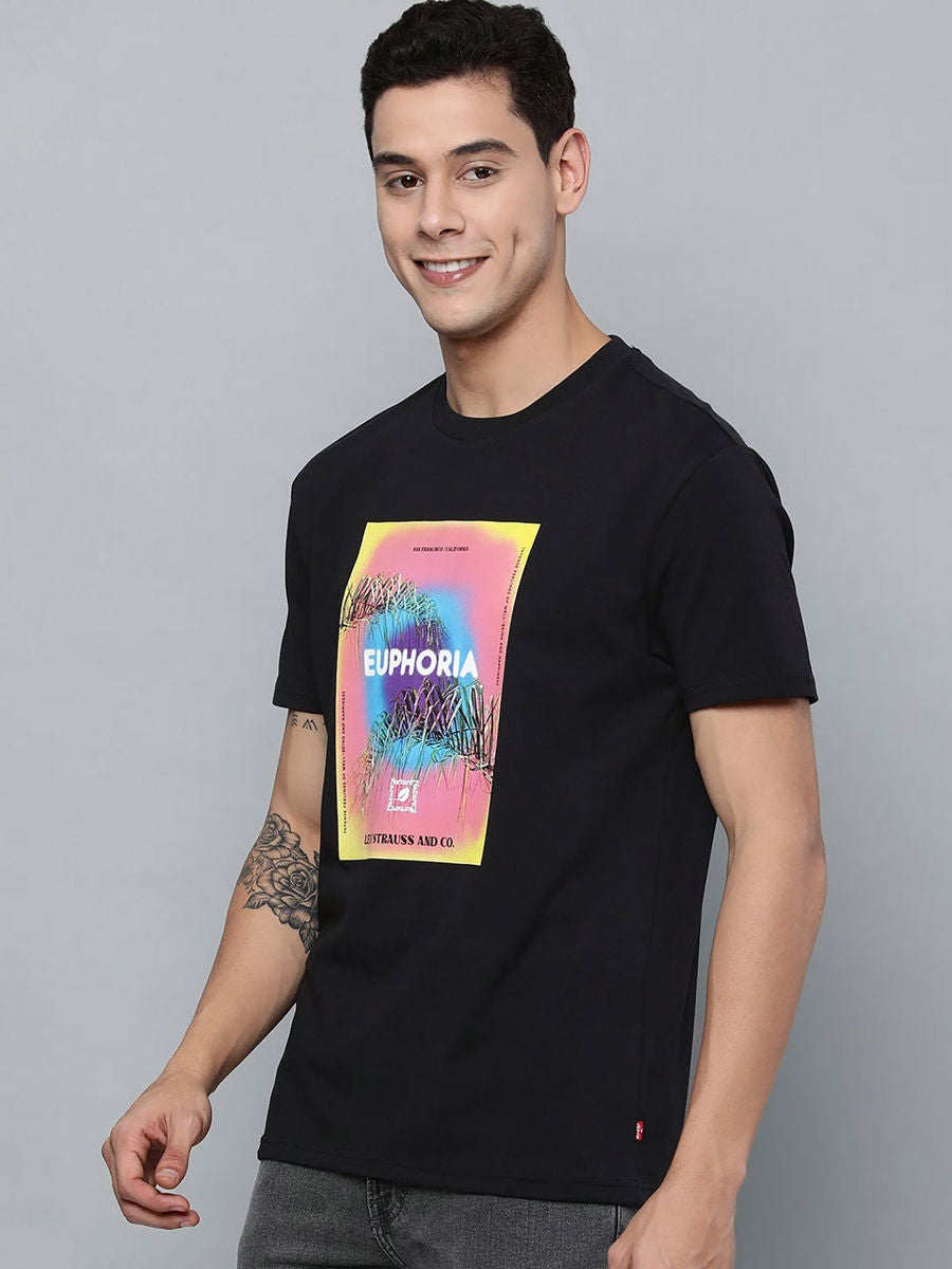 Levi’s Black Euphoria Printed Crew T-SHIRT