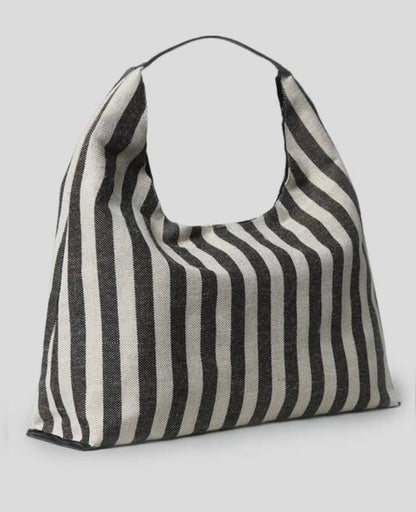 Black Striped Bag