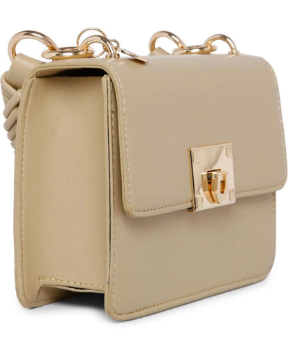 Women Beige Hand Held Bag