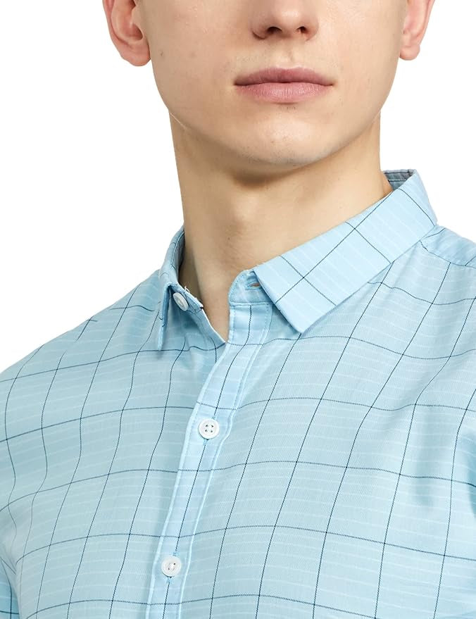 LEVIS Checked Shirt with Spread Collar