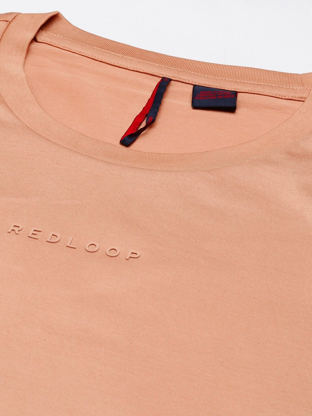 Levi's Redloop Men Solid Crew Neck Pure Cotton Pink T-Shirt